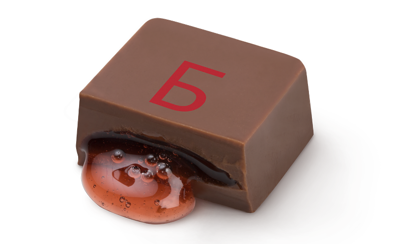 Шоколадный набор из букв на 24 конфеты